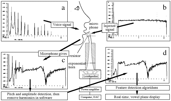 diagram showing how to extract vocal tract resonances in real time