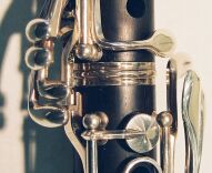 close up of clarinet