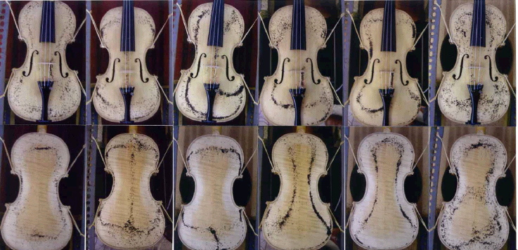 chladni patterns of violin modes